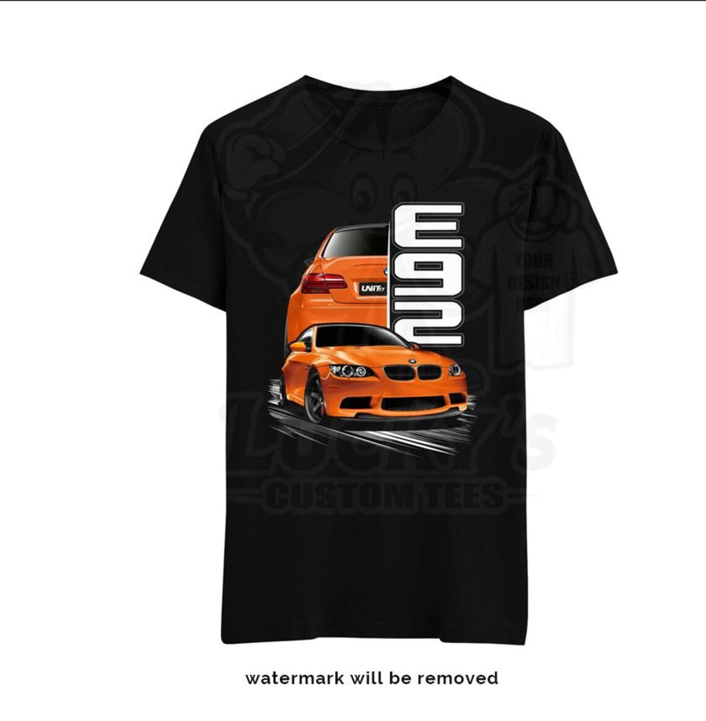BMW M3 E92 shirt Classic bmw in Fire orange, limerock orange t-Shirt
