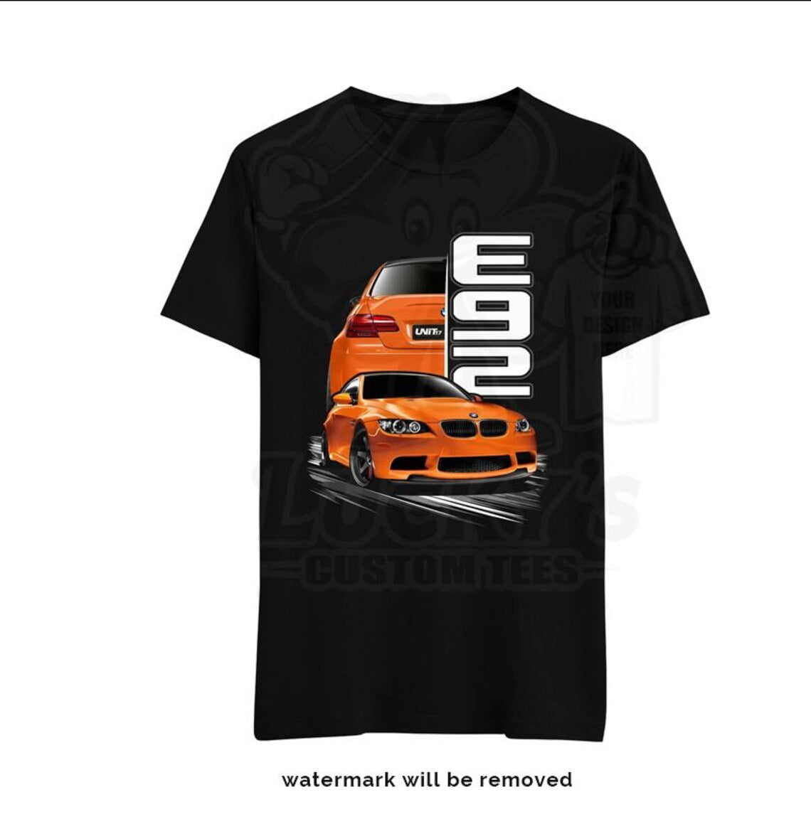 BMW M3 E92 shirt Classic bmw in Fire orange, limerock orange t-Shirt