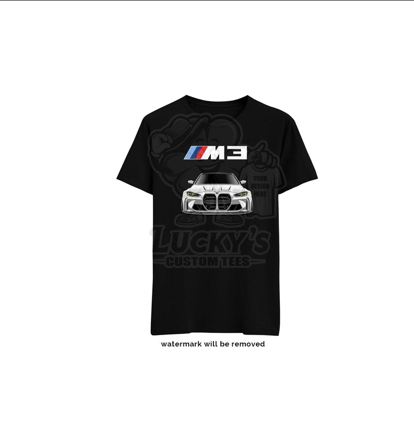 BMW M3 G80 t-shirt Money Can't Buy Happiness but it can buy a M3