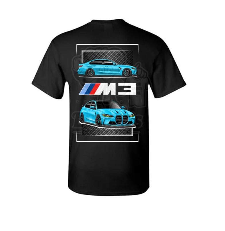 BMW M3 M4 G80 T-Shirt, Unisex Cotton Tee, Gift for BMW Lovers, Unique Present for Car Enthusiasts or gift idea
