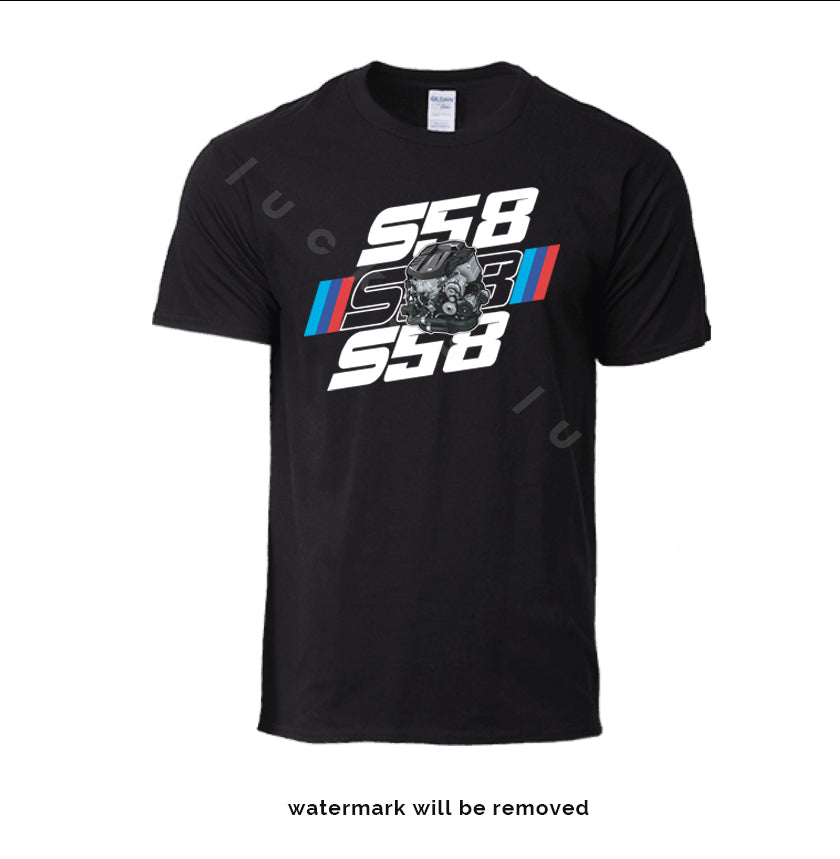BMW S58 Engine T-shirt G80 G82 G83 G87 M2 M3 M4 X3m X4m